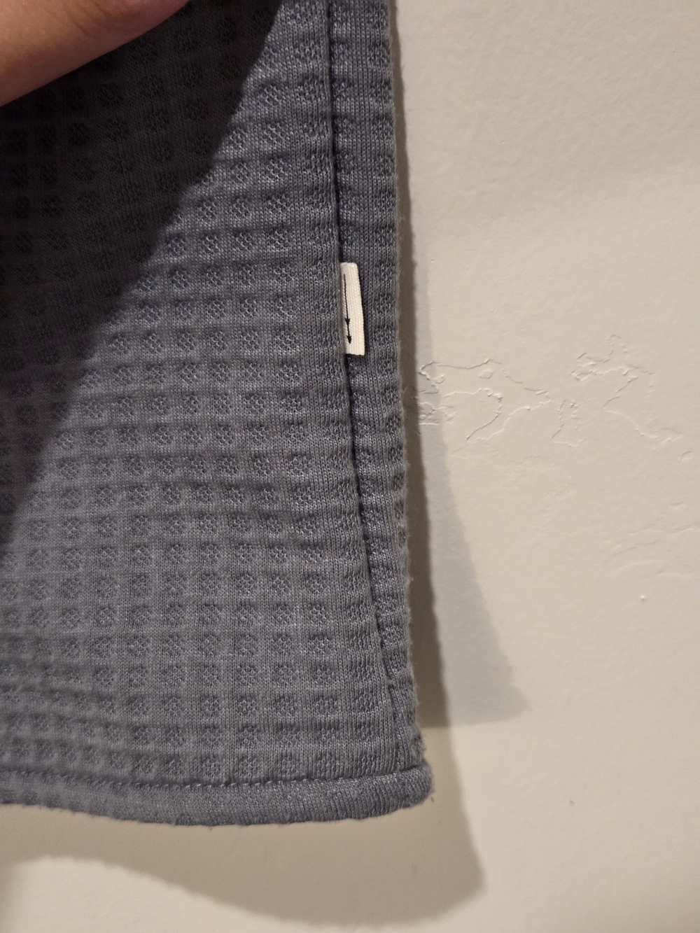 Julian & Mark Gray Waffle Knit Short Sleeve Button-Up Shirt - Picture 6 of 8